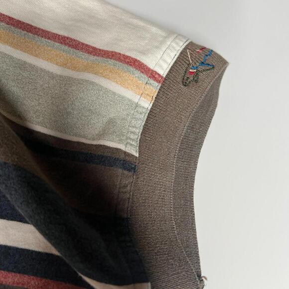 Greg Norman Collection Polo Shirt Striped M Multicolor Cotton Golf Casual - Picture 6 of 9